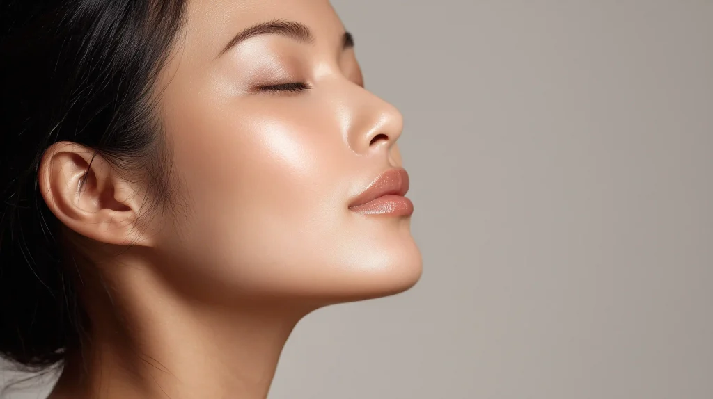 Shot of a woman after receiving a skin booster treatment in Singapore - Illumia Therapeutics