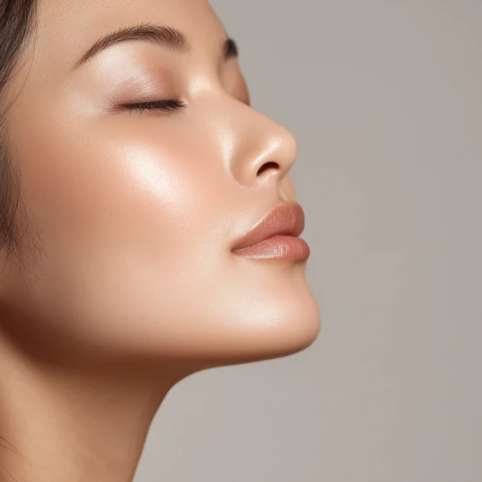 Shot of a woman after receiving a skin booster treatment in Singapore - Illumia Therapeutics